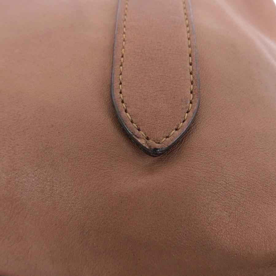 美品 マルベリー MULBERRY メタルタグ ラム レザー 2way ショルダー 