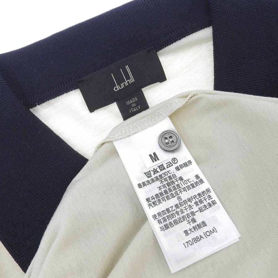 dunhill（ダンヒル） 超美品 現行タグ コットン100% 半袖 バイカラー