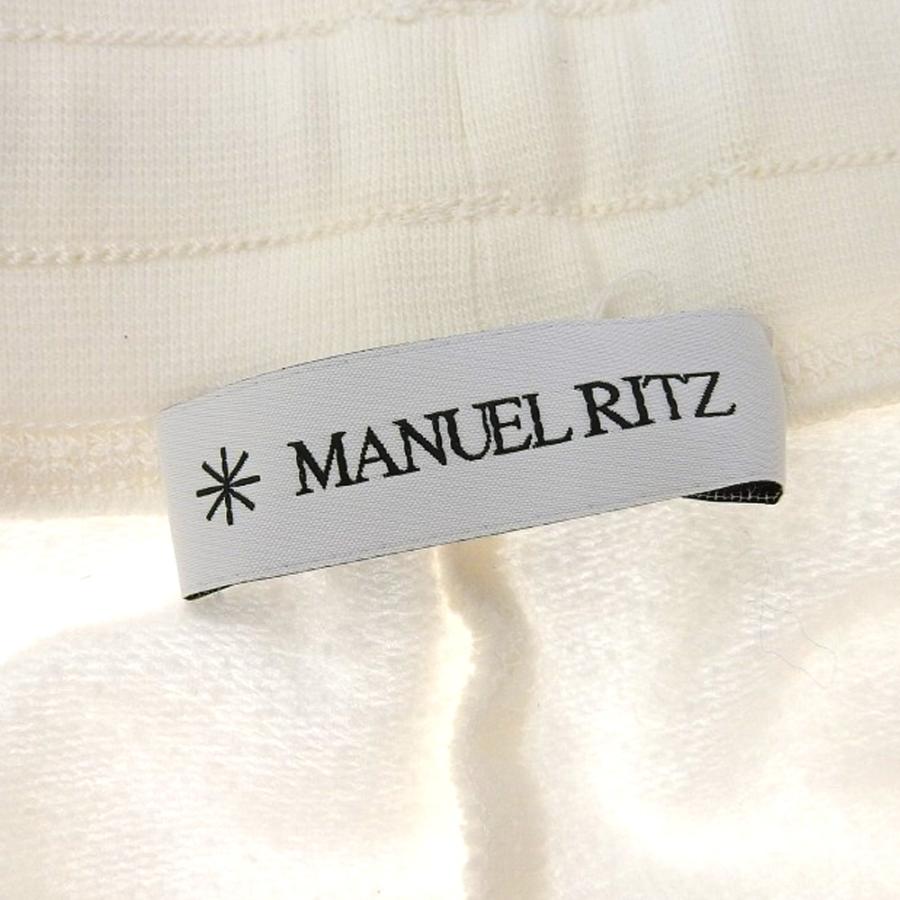 超美品 マニュエル リッツ MANUEL RITZ 現行タグ 後ろポケット 刺繍 