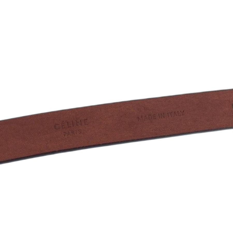 イタリア製 フィービー CELINE ディスク バックル レザー ベルト M イタリア製 フィービー CELINE ディスク バックル レザー ベルト M