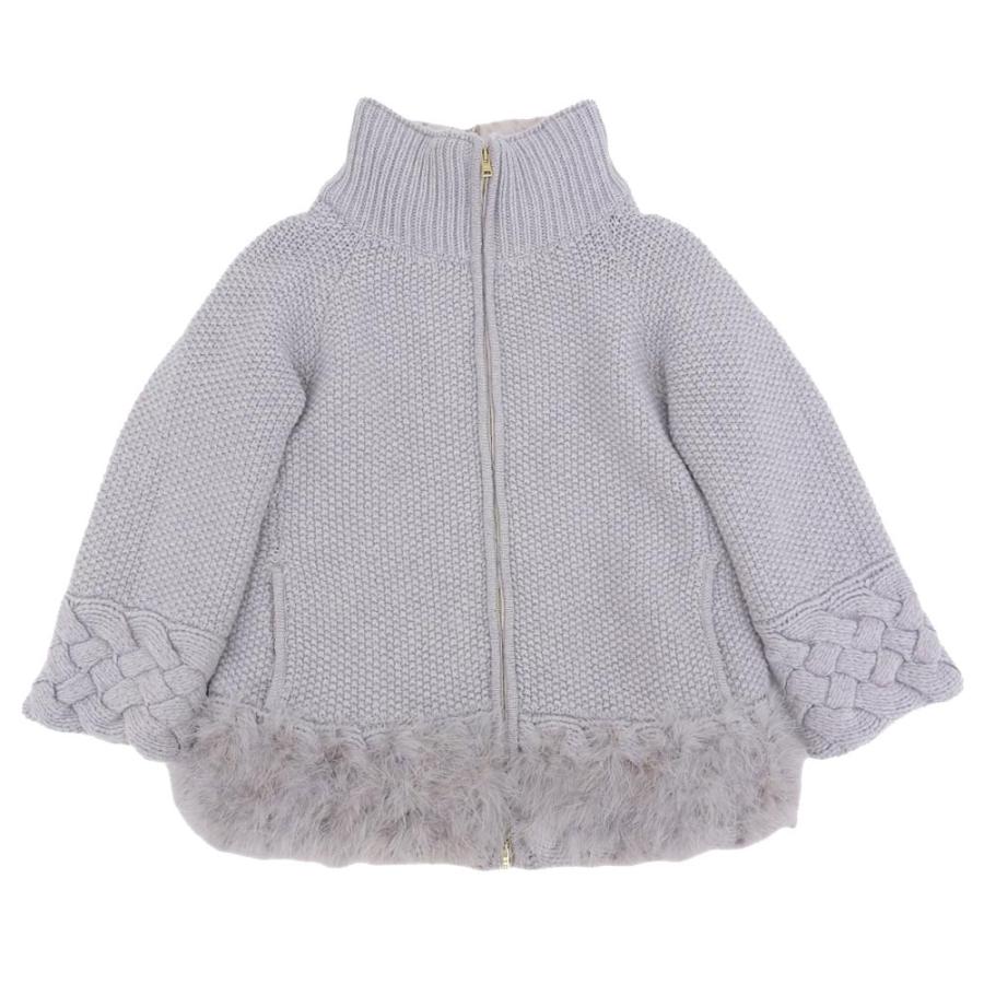 超美品 ヘルノ Herno 現行タグ PI0855D 39766 ワッフルニット × ファー 