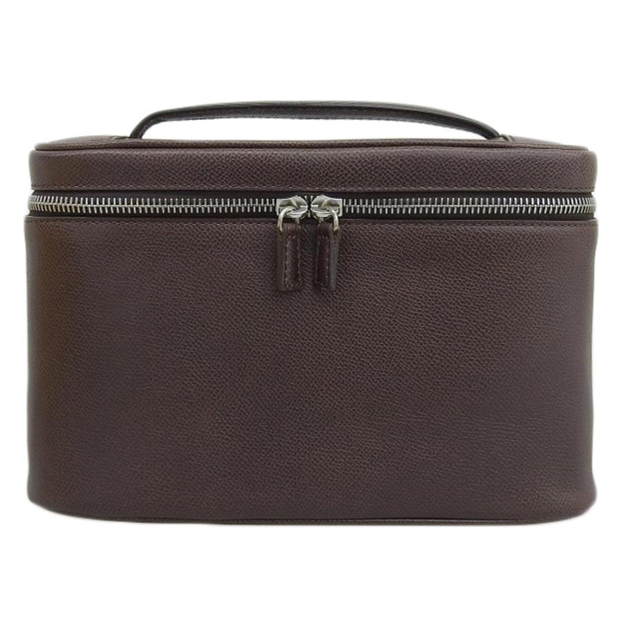 箱付超美品 ジョンロブ John Lobb 現行ロゴ Executive Bag クールシュヴェルカーフ レザー バニティー ハンドバッグ クラッチ 茶 メンズ 旅 ビジネス JOHN LOBB（ジョンロブ） 箱付超美品 現行ロゴ Executive Bag クール