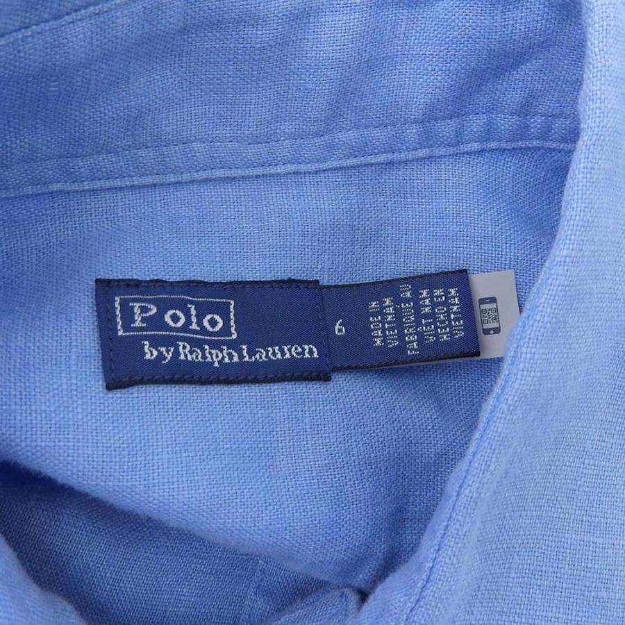 POLO RALPH LAUREN 超美品 ポロ ラルフローレン 現行青タグ リネン100 