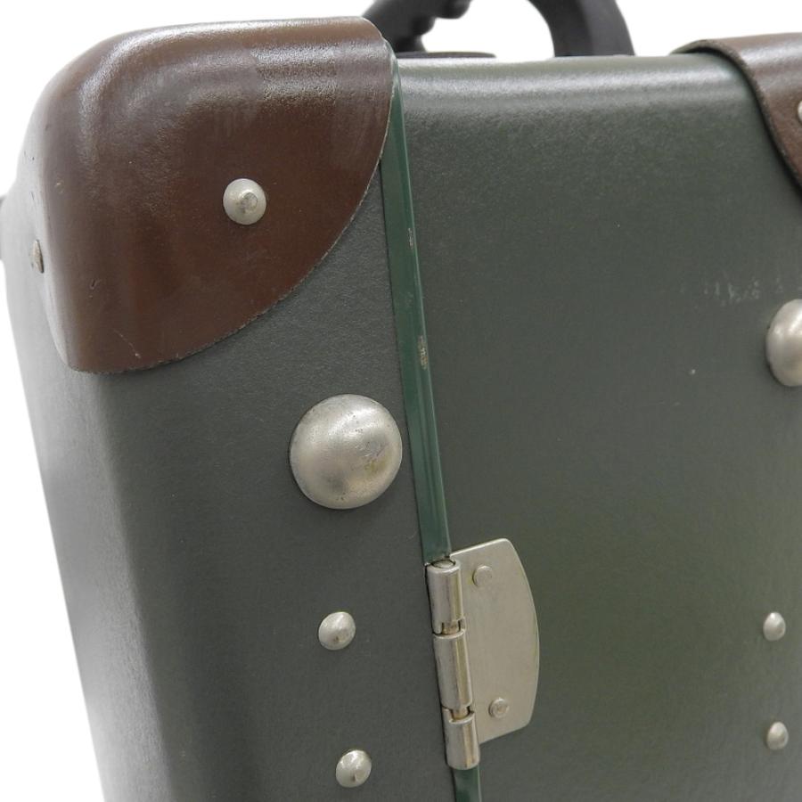 グローブトロッター ヴァルカンファイバー レザー キャリーケース ベージュ 20 GLOBE-TROTTER（グローブトロッター） 美品 レザー ヴァルカン