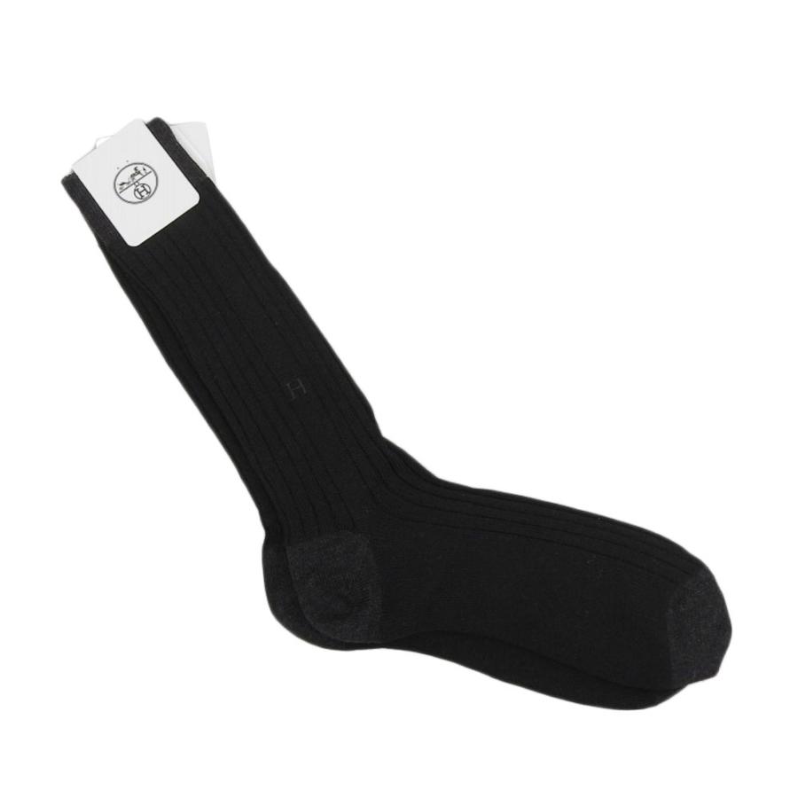 未使用 エルメス HERMES ウール ソックス 未使用 タグ付 エルメス 靴下