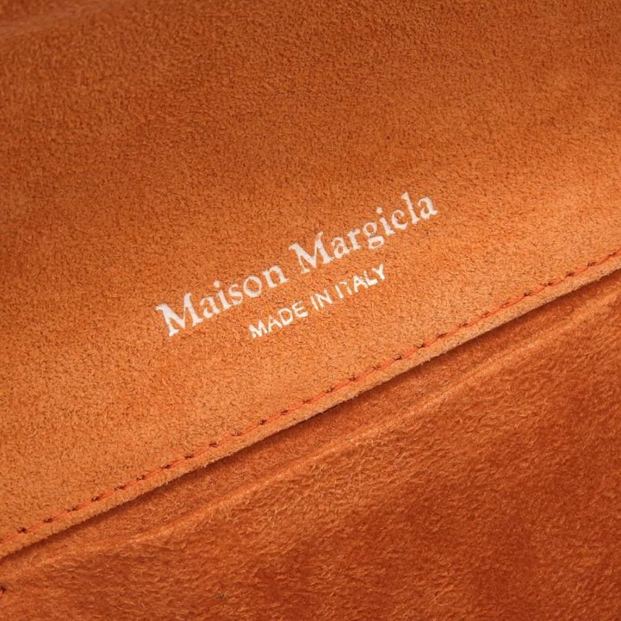 タグ付美品 マルジェラ Maison Margiela 2022年 S56WF0159 SNATCHED スナッチト レザー ショルダー クラッチ クロスボディバッグ オレンジ 定価283800円 Maison Margiela（メゾンマルジェラ） タグ付美品 マルジェラ Maison