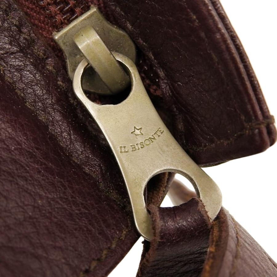 IL BISONTE 超美品 イルビゾンテ 現行ロゴ パデット レザー 2way