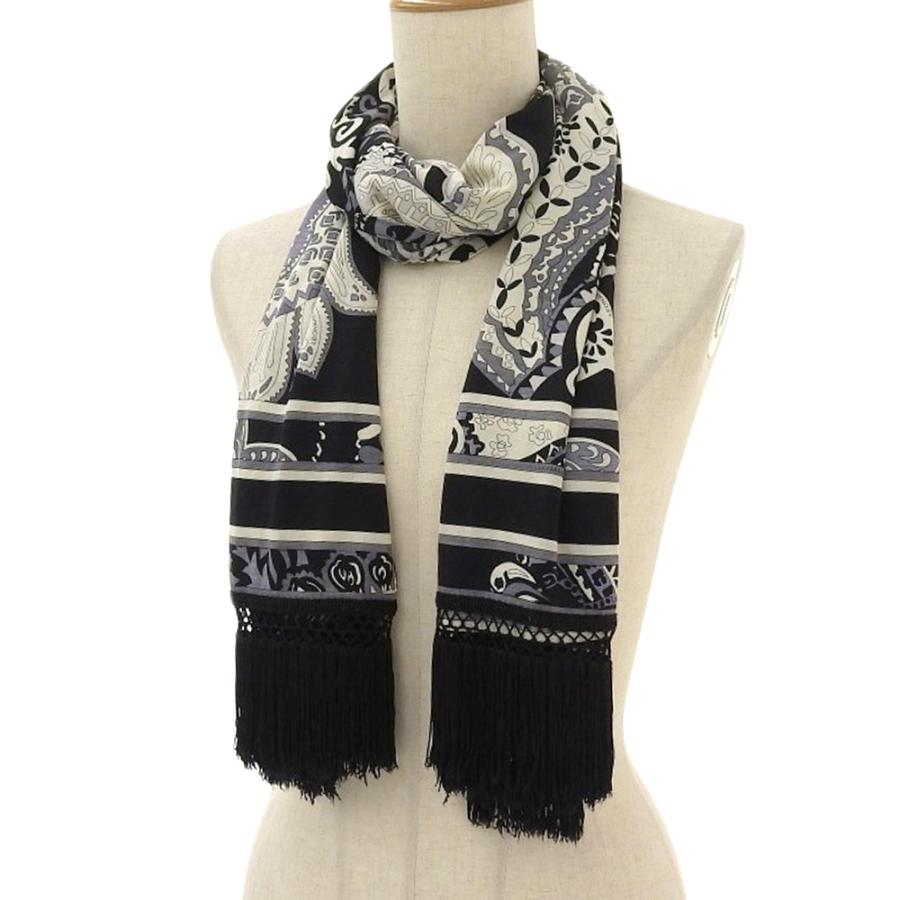 LEONARD 超美品 レオナール ペイズリー ボタニカル シルク40