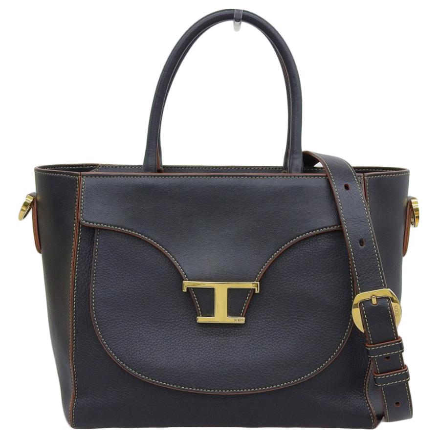 タグ付超美品 トッズ TOD'S 現行タグ Tタイムレス ゴールドT金具