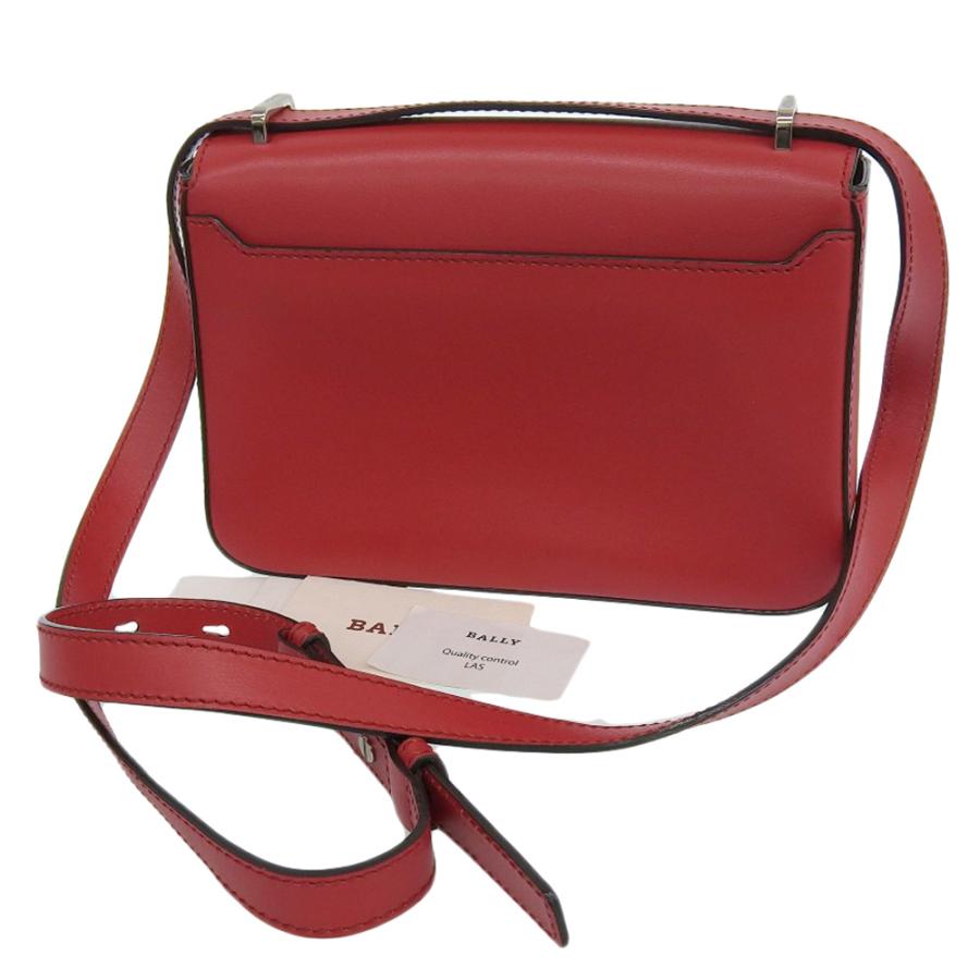 タグ付美品 バリー BALLY 2020年商品 ANELLE レザー 2way ショルダー クラッチ クロスボディバッグ チェリーレッド レディース 旅 定価129800円 Bally（バリー） タグ付美品 BALLY 2020年商品 ANELLE レザー 2way