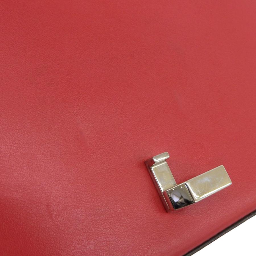 タグ付美品 バリー BALLY 2020年商品 ANELLE レザー 2way ショルダー クラッチ クロスボディバッグ チェリーレッド レディース 旅 定価129800円 Bally（バリー） タグ付美品 BALLY 2020年商品 ANELLE レザー 2way