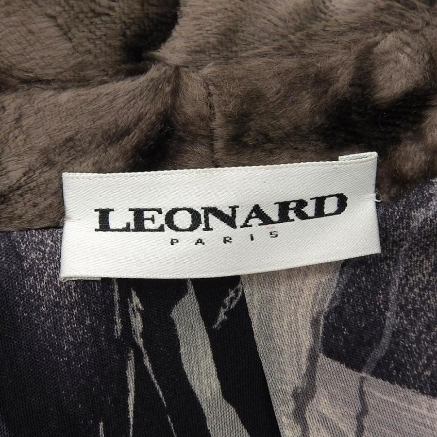 LEONARD（レオナール） 超美品 現行ロゴ 高級 ベルベット シルク100 