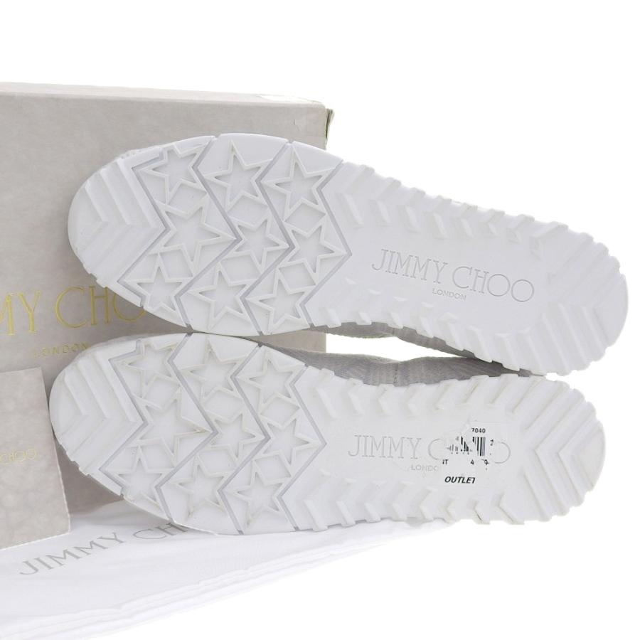 箱付未使用 ジミーチュウ JIMMY CHOO 2019年商品 NORWAY ジャガード スター ソックス スニーカー トレーナー シューズ  グレー 40.5 25-25.5cm メンズ 箱付未使用 ジミーチュウ JIMMY CHOO 2019年商品 NORWAY ジャガード
