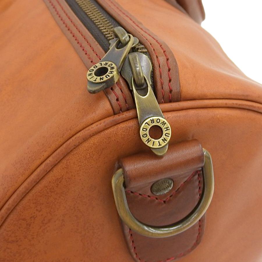 超美品 ハンティングワールド HUNTING WORLD 2011年商品 BJA3900 オールレザー 2way ショルダー ボストンバッグ ブラウン メンズ ビジネス 旅 ほぼ未使用 超美品 ハンティングワールド 2011年商品 BJA3900 オールレザー 2way