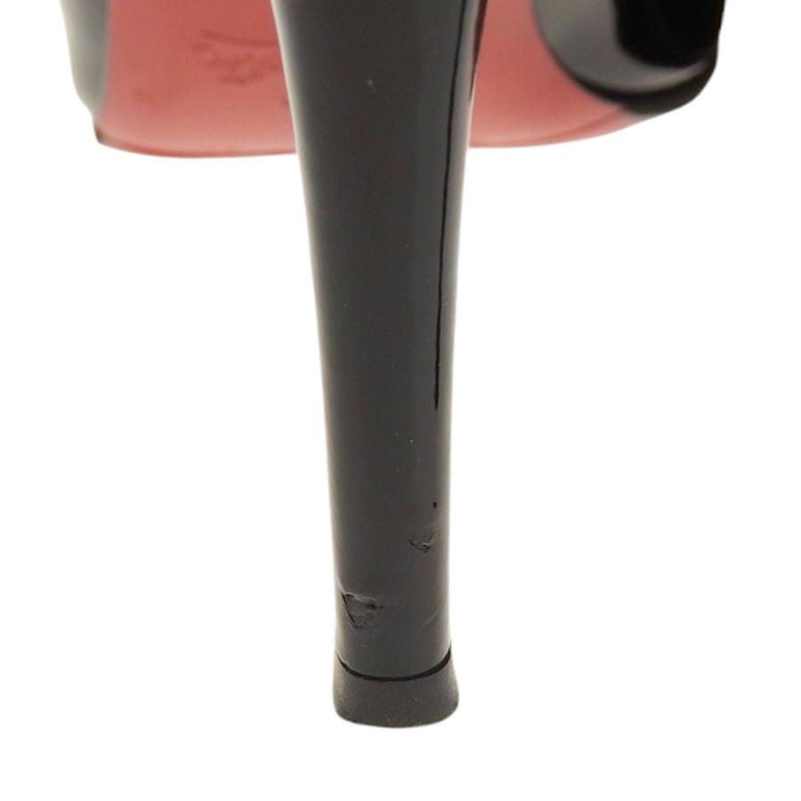 箱付美品 クリスチャンルブタン Christian Louboutin SIMPLE PUMP 85 パテントレザー ラウンドトゥ パンプス 36 黒 ラバーソール加工未使用 レディース_5