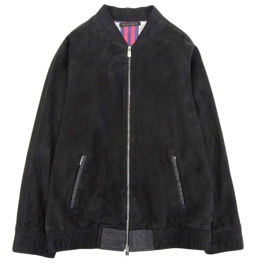 超美品 ゼルパリ ZELE-PARIS 現行タグ 最高峰 シープ ＆ クロコダイル 