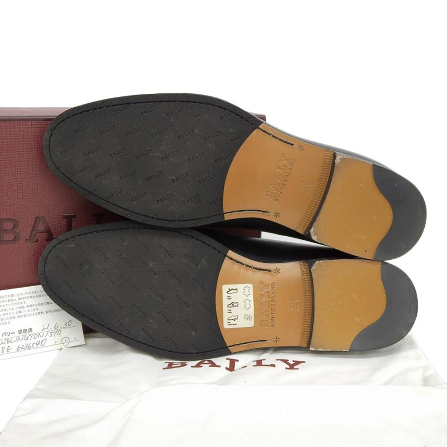 Bally（バリー） 箱付超美品 現行ロゴ 半カラス レザーソール ロゴ