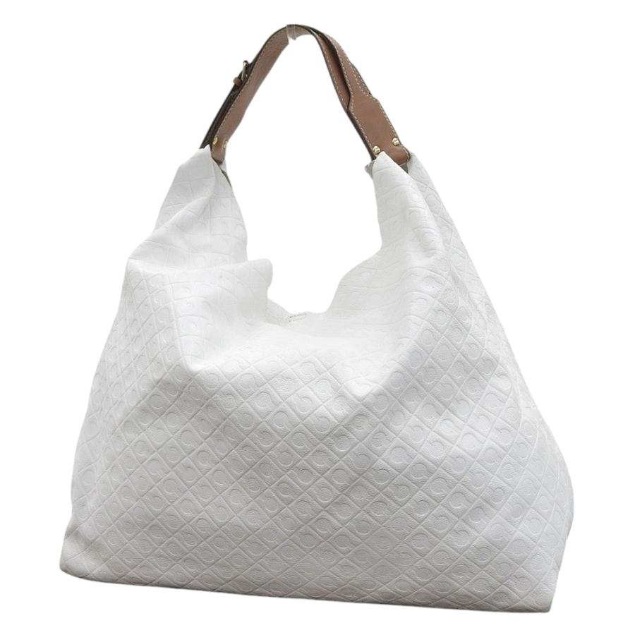 GHERARDINI（ゲラルディーニ） 超美品 現行ロゴ レザー 総ロゴエンボス 