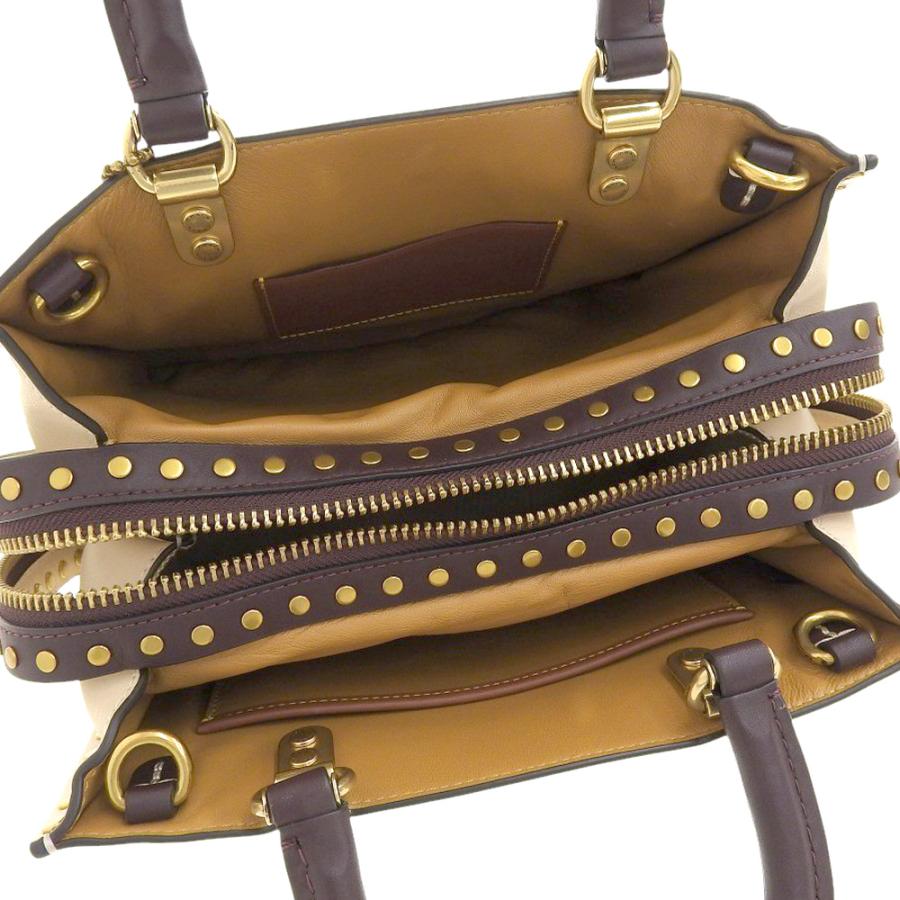 COACH（コーチ） 超美品 現行 CC380 ローグ25 カラーブロック リベット 