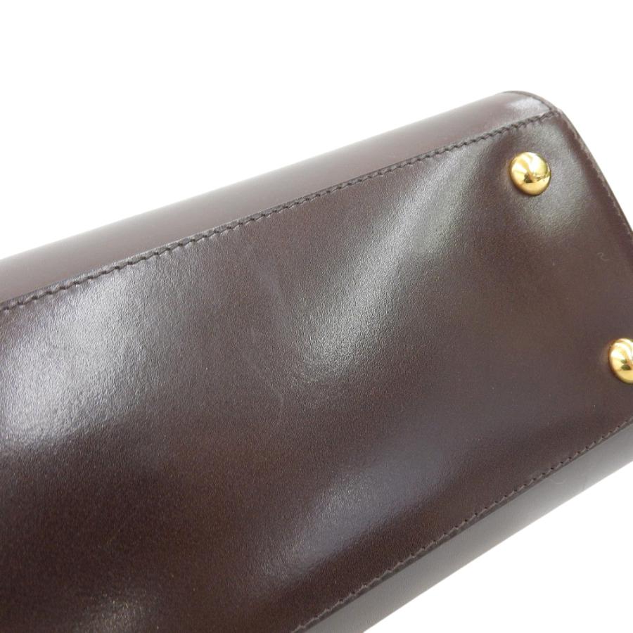 TANINO CRISCI ハンドバッグ レザー ブラック ゴールド金具 TANINO CRISCI（タニノクリスチー） 美品 レアアイテム ターンロック