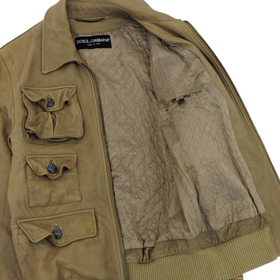 美品 ドルチェ＆ガッバーナ 06AW ヴィンテージ ラムレザー 6ポケット