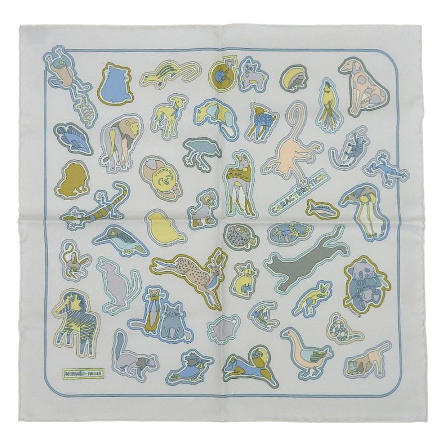 美品 エルメス シルクスカーフ ガヴロッシュ キャラクテリスティック ステッカー HERMES（エルメス） 箱付未使用 2025年 Caracteristick Detail キャラ