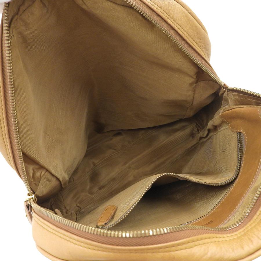 美品 ジルサンダー JIL SANDER 90年代 ヴィンテージ アーカイブ ドイツ製 グレインレザー ショルダーバッグ キャメル 超希少 レディース メンズ 旅_8