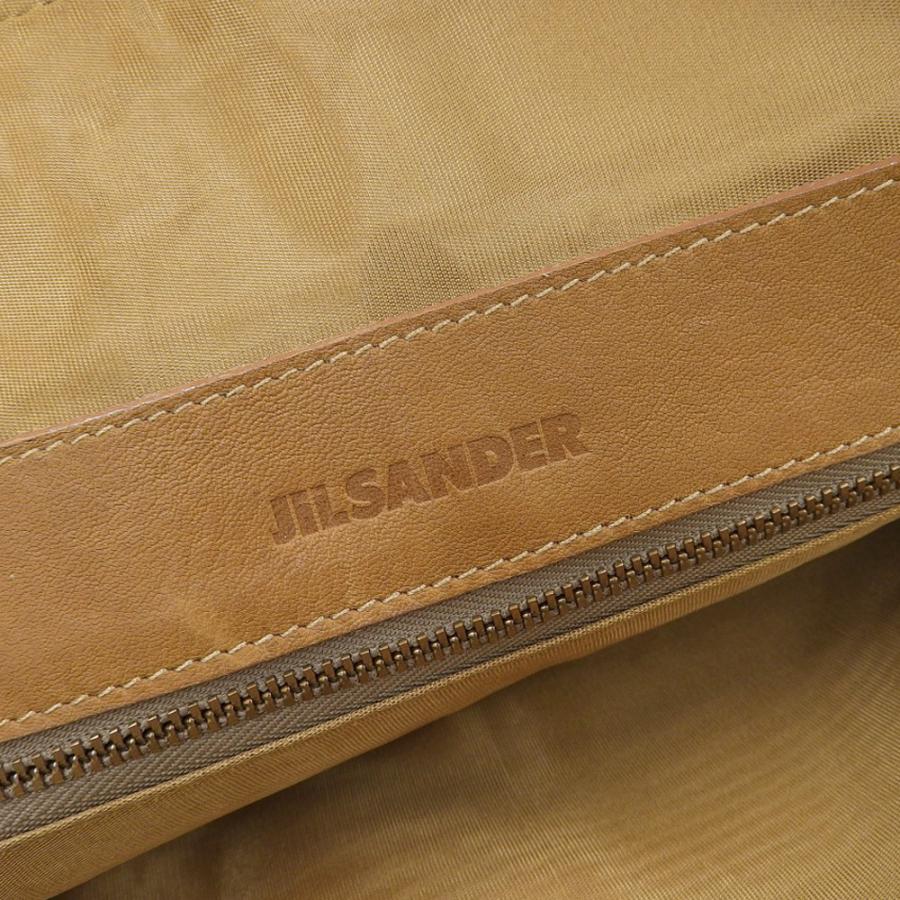 美品 ジルサンダー JIL SANDER 90年代 ヴィンテージ アーカイブ ドイツ製 グレインレザー ショルダーバッグ キャメル 超希少 レディース メンズ 旅_9