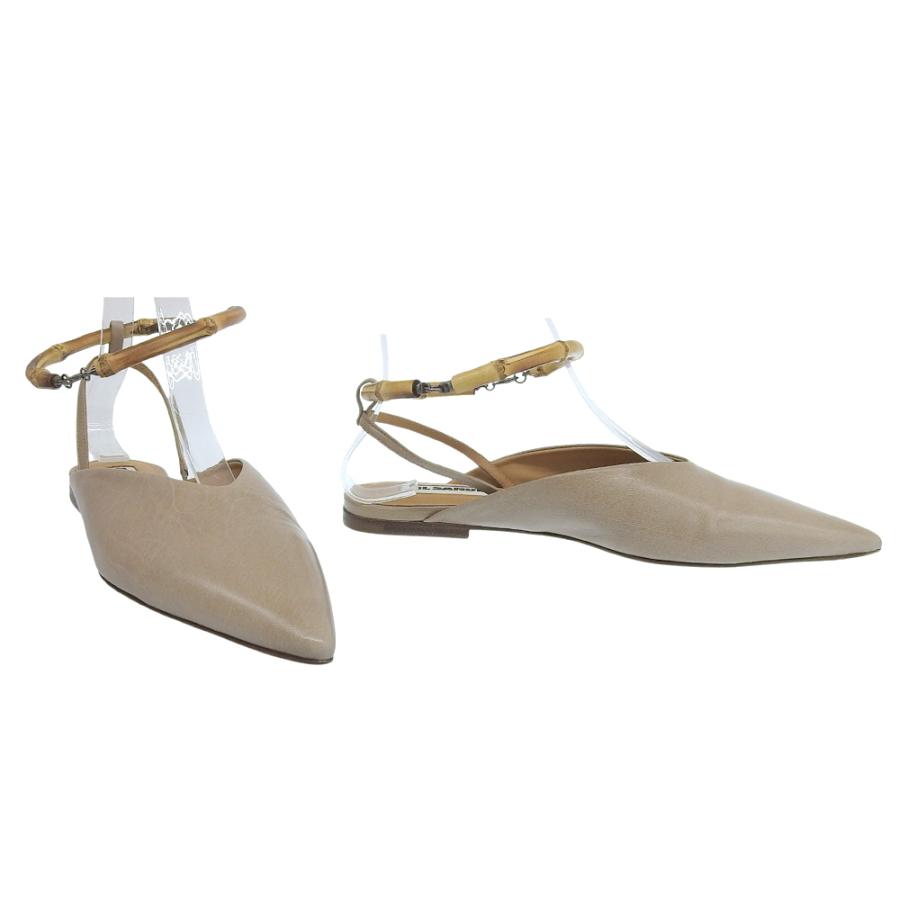 JIL SANDER バンブーハンドル フラットシューズ JIL SANDER（ジルサンダー） 箱付超美品 2023年 BAMBOO FLAT SANDAL