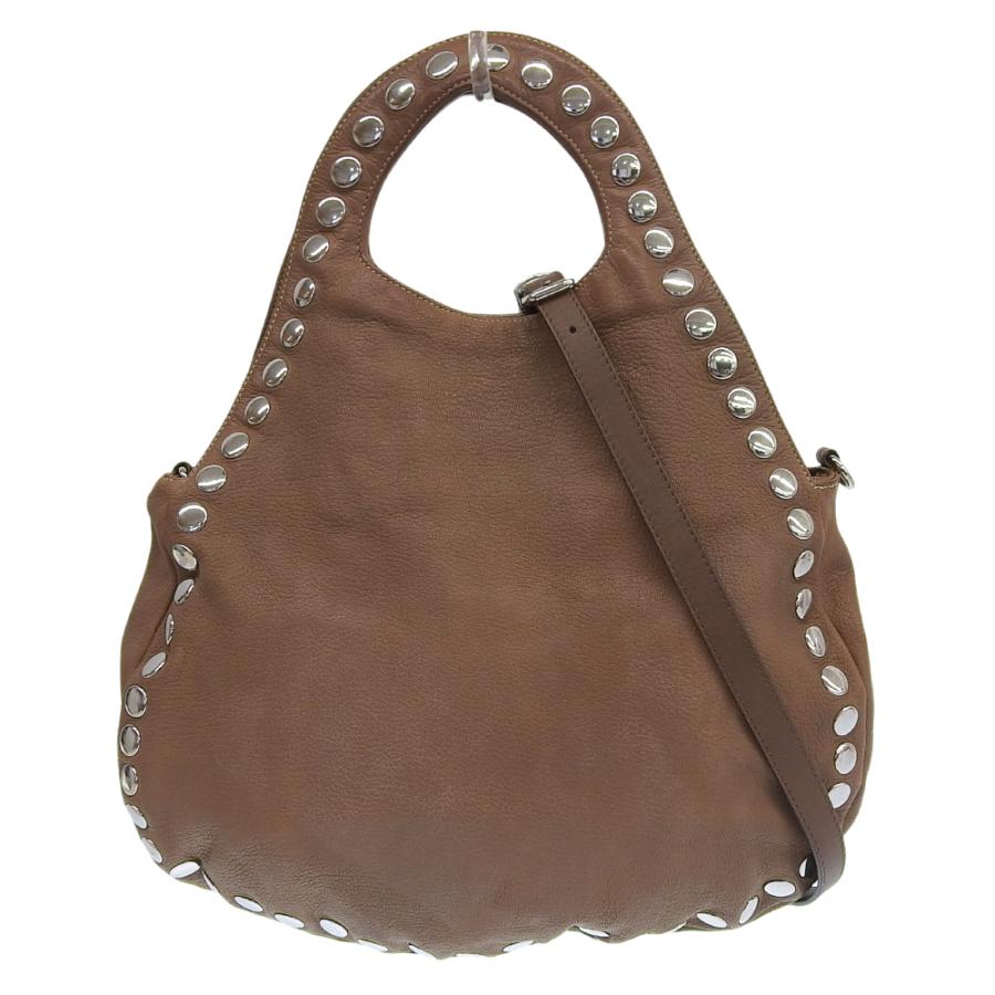 jasmine  マルニ 2wayパンチングスタッズバッグ MARNI（マルニ） 美品 現行タグ スタッズ飾り 2way ショルダー バッグ