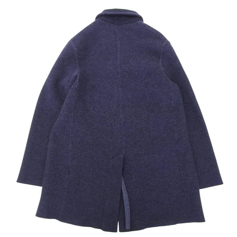 超美品 イザイア ISAIA 肉厚ウール シングル ステンカラーコート L メンズ 超美品 イザイア ISAIA 肉厚ウール シングル ステンカラーコート L