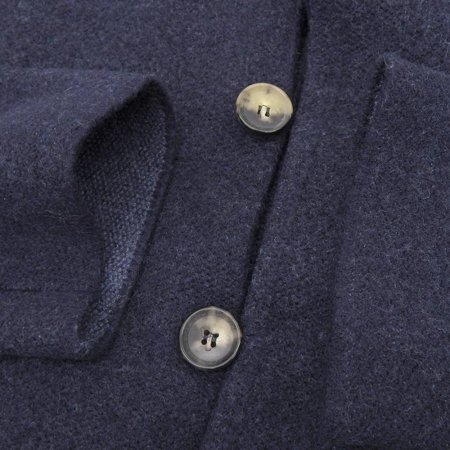 超美品 イザイア ISAIA 肉厚ウール シングル ステンカラーコート L メンズ 超美品 イザイア ISAIA 肉厚ウール シングル ステンカラーコート L