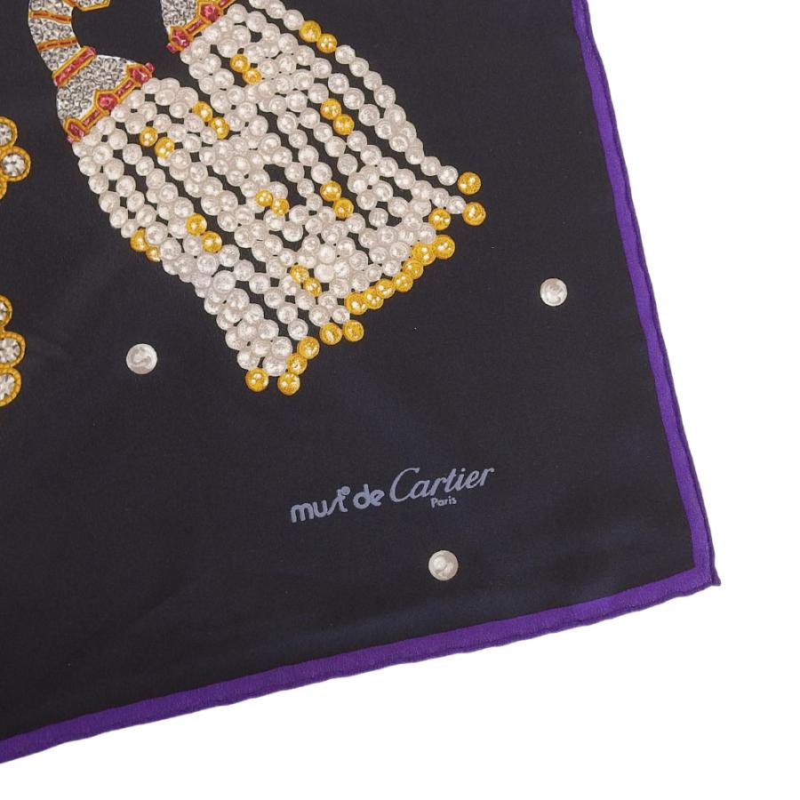 レア Cartier カルティエ シルクスカーフ Cartier（カルティエ） 箱付超美品 レアアイテム 超大判 シルク