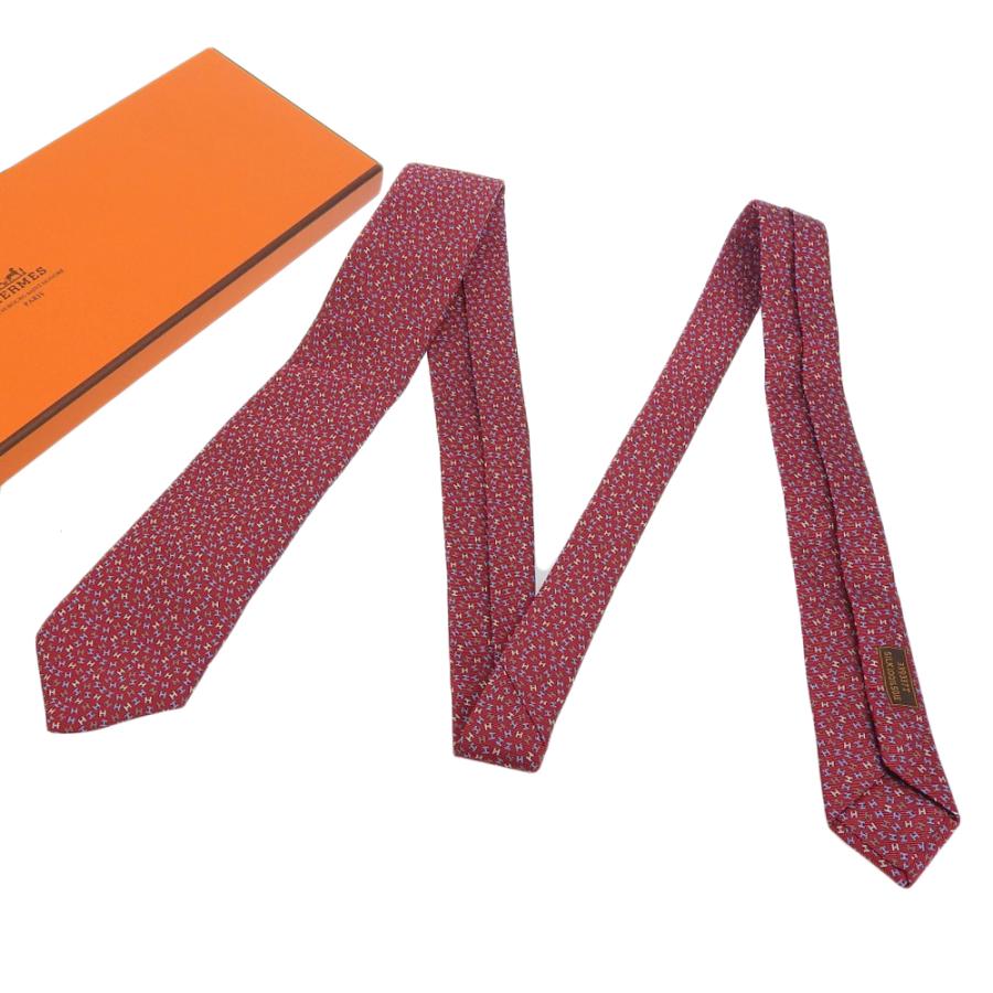 箱付未使用 エルメス HERMES 現行販売商品 339337T ヘヴィシルクタイ 7cm H・ローブ・デュ・ソワール H刺繍 ネクタイ HERMES（エルメス） 箱付未使用 現行販売商品 339337T ヘヴィ