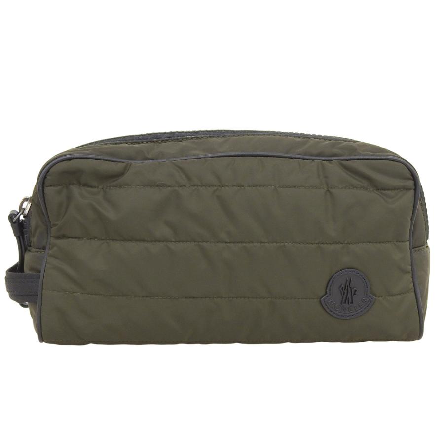 美品 モンクレール MONCLER 2017年商品 C209A5001810 BEAUTY 2 ZIP キルティングナイロン レザー セカンド クラッチバッグ メンズ ビジネス ゴルフ MONCLER（モンクレール） 美品 MONCLER 2017年商品 C209A5001810
