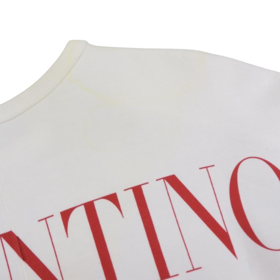 超美品 ヴァレンティノ VALENTINO 2021年 シグネチャープリント コットン レース ジャージー スウェット トップス 白 S 希少 レディース 旅 数回使用_5