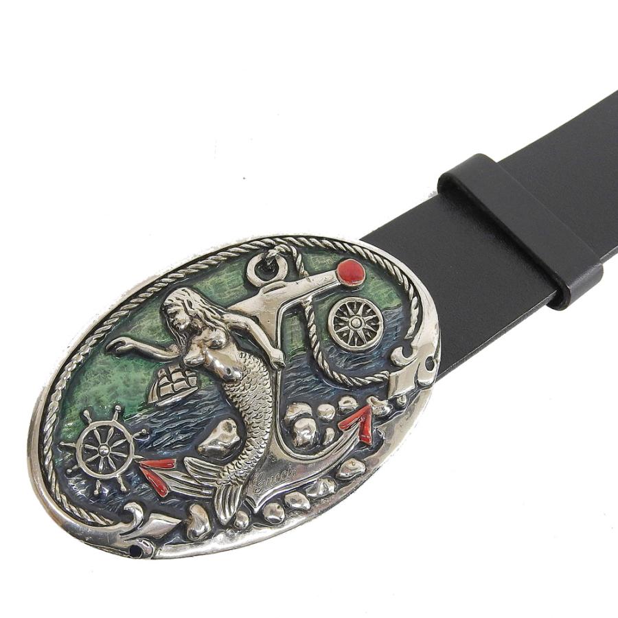 GUCCI（グッチ） 美品 GUCCI 212027 人魚 マーメード 錨 オーバル