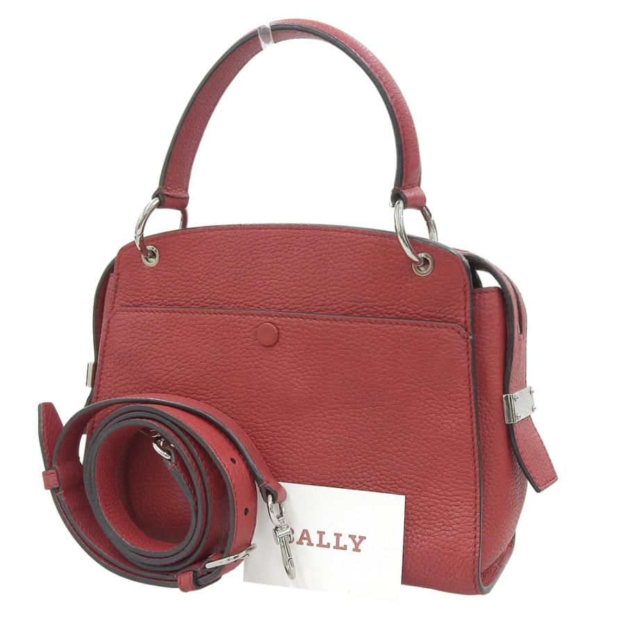 BALLY バリー ショルダーバッグ amoeba ロゴ型押し 斜めかけ レザー