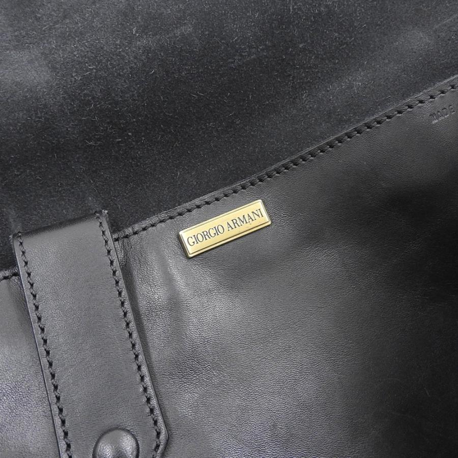 美品 ジョルジオアルマーニ GIORGIO ARMANI メタルロゴ 斜め掛け