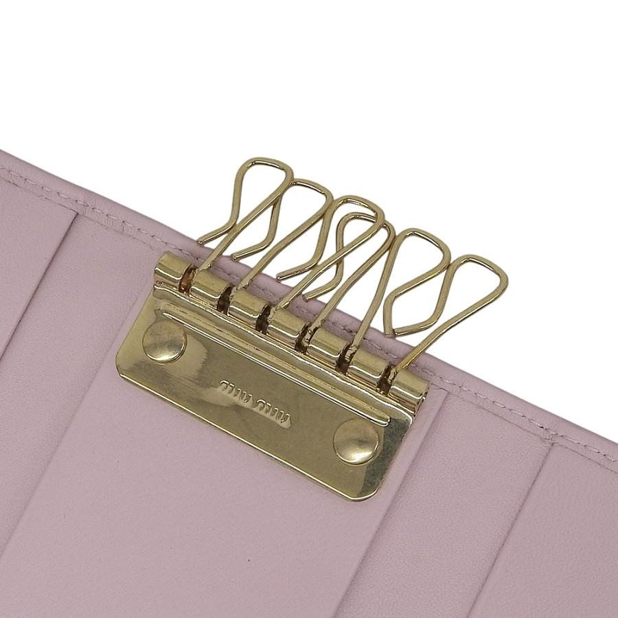 miu miu（ミュウミュウ） 超美品 MIUMIU 5PG222 ドットスタッズ レザー 