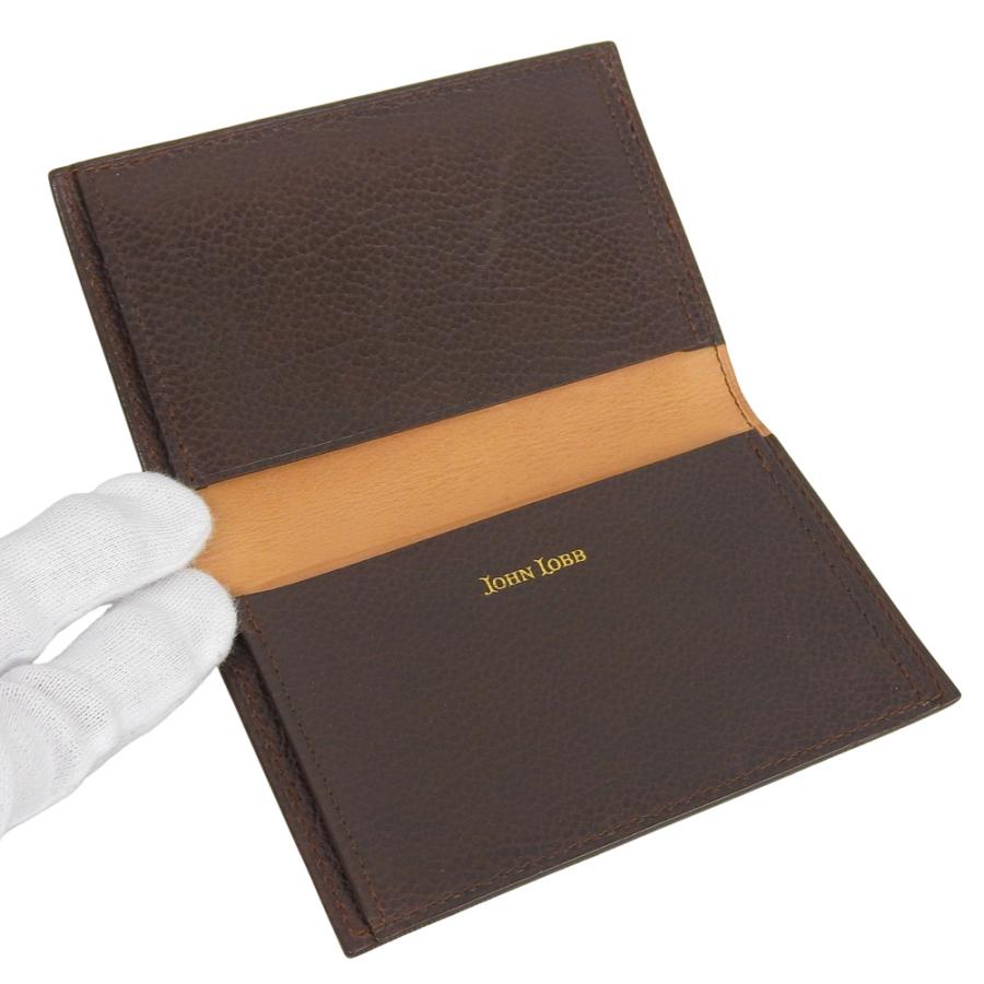 美品 ジョンロブ John Lobb レザー カードケース 名刺入れ ビジネス JOHN LOBB（ジョンロブ） 美品 レザー カードケース 名刺入れ ブラウン
