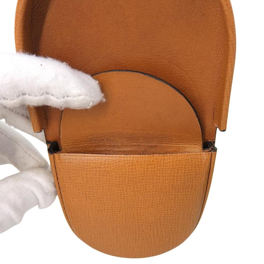 Valextra（ヴァレクストラ） 美品 ロゴ レザー 馬蹄型 コインケース