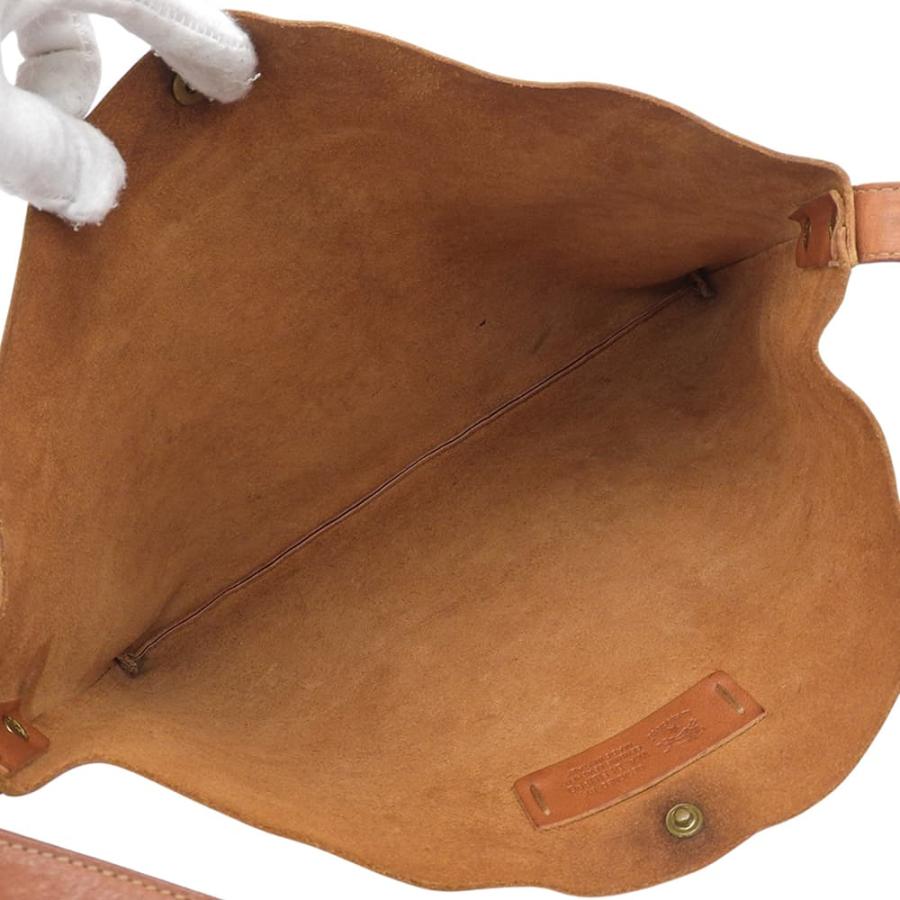 超美品 イルビゾンテ IL BISONTE 現行 54162305411 ヤケヌメ レザー ショルダー バッグ クロスボディバッグ 茶 ブラウン 定価50600円 IL BISONTE（イルビゾンテ） 超美品 現行 54162305411 ヤケヌメ レザー