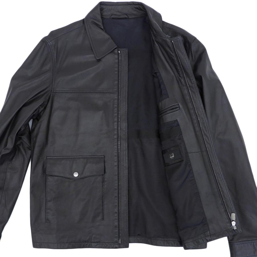dunhill（ダンヒル） 超美品 現行ロゴ ラムレザー ジャケット ブルゾン