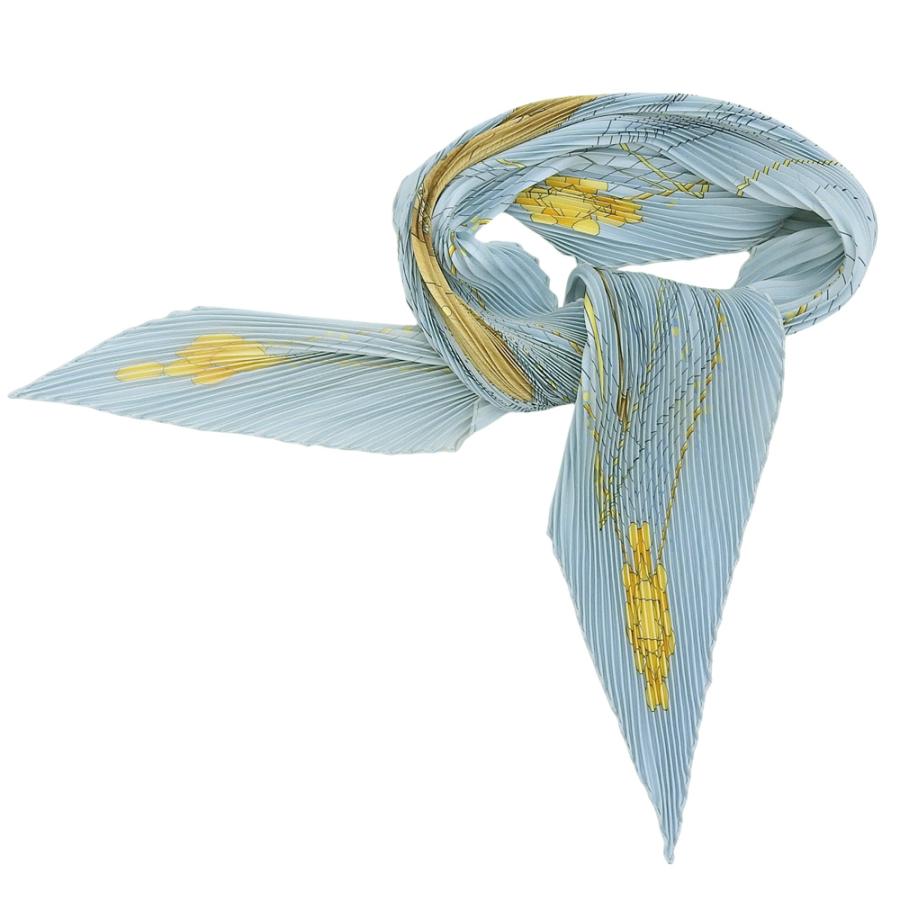 超美品 エルメス HERMES プリーツ カレ La Musique des Spheres 球体が