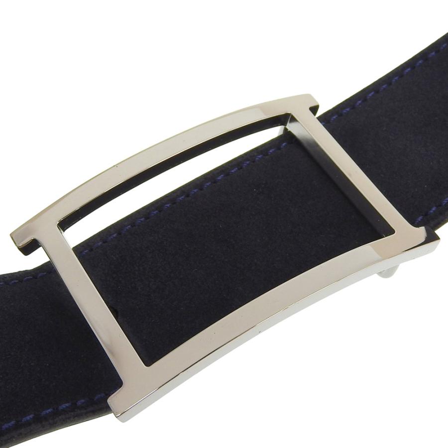 超美品 JMウエストン J.M WESTON スエード ベルト メンズ シルバー