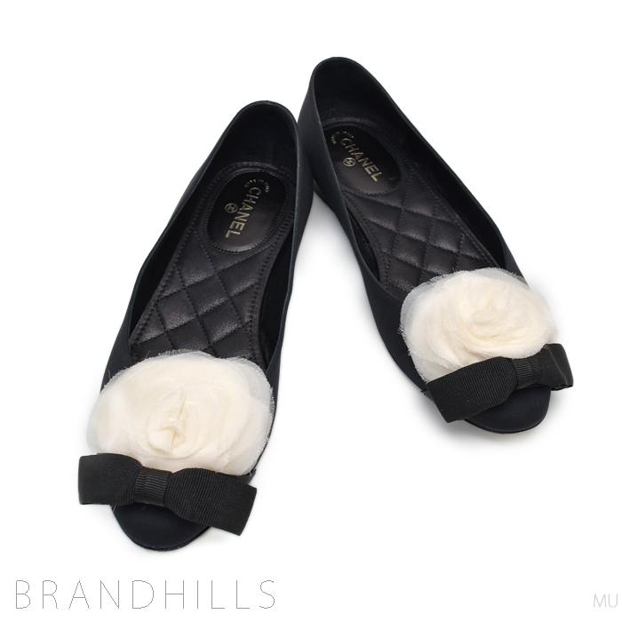 CHANEL シャネル フラットシューズ レディース カメリアコサージュ 