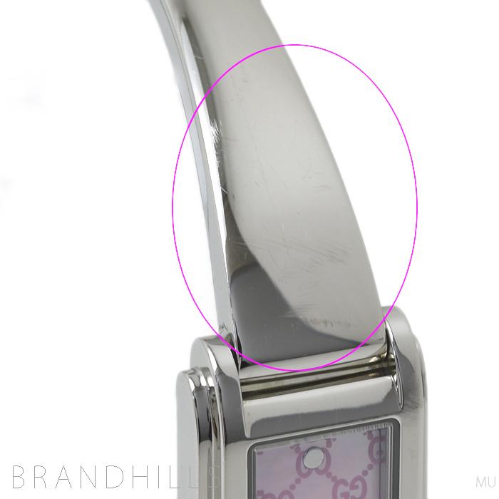 GUCCI 109 Gラインバングル ピンク レディース 腕時計 スクエア