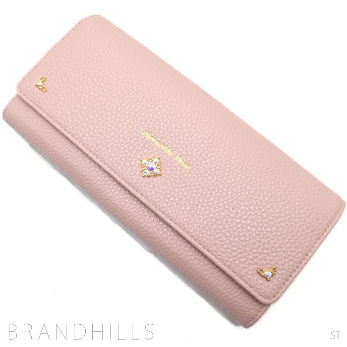 Samantha Vega サマンサタバサベガ 長財布 シンプルビジューフラップ  