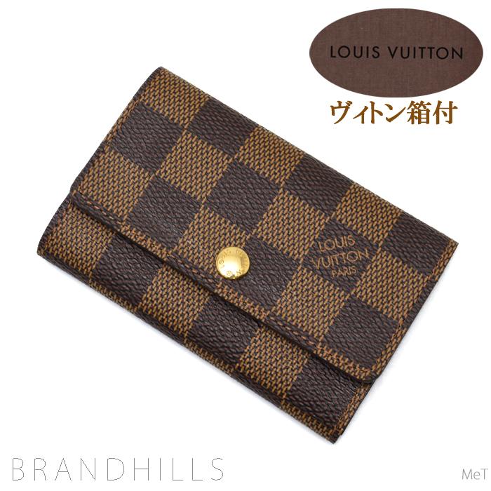 セール割 ルイヴィトン キーケース6連 メンズ レディース ダミエ エベヌ ミュルティクレ6 N Louis Vuitton ほぼ未使用 格安店 Www Superavila Com